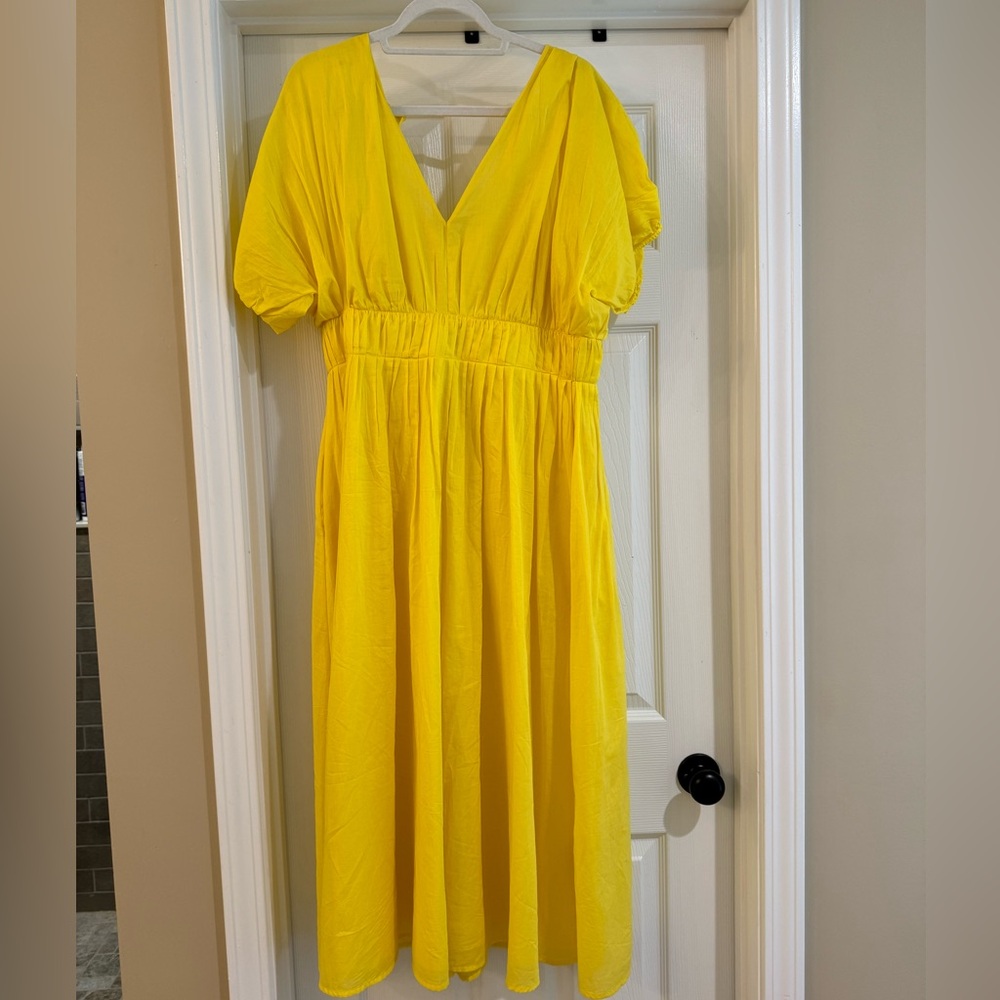 WORN ONCE Banana Republic yellow dress
